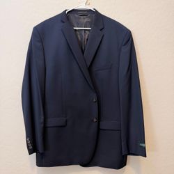 Ralph Lauren 100% wool size 50L mens blue blazer suit coat