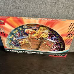 Blaziken EX & Volcanon EX Premium Collection