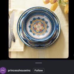 Princess House Limited Edition stylish tablescape with vibrant Sonesta dinnerware