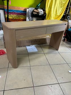 59" Console Table with 2 Drawers, Narrow Entryway Table with Rounded Corners for Living Room