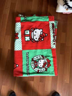 Hello Kitty Christmas Blanket