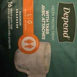 Large Size DEPEND MAXIMUM Unisex