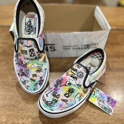 Vans Man’s Skate Slip-On Moon and Sun Shoes Multicolor Size 5.5 NWT