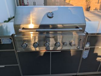 Used KitchenAid 6 burner BBQ Grill build in head. HEAD ONLY