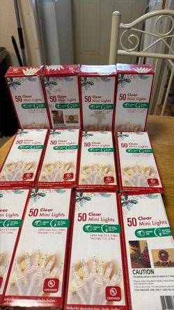 50 Clear Mini Christmas Lights – 12 Boxes