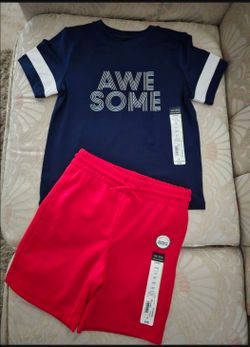 Boy's Shorts And Tee Set Size 4T