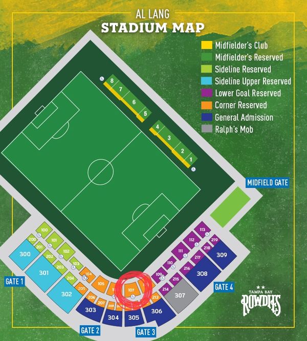 Rowdies Seating Chart