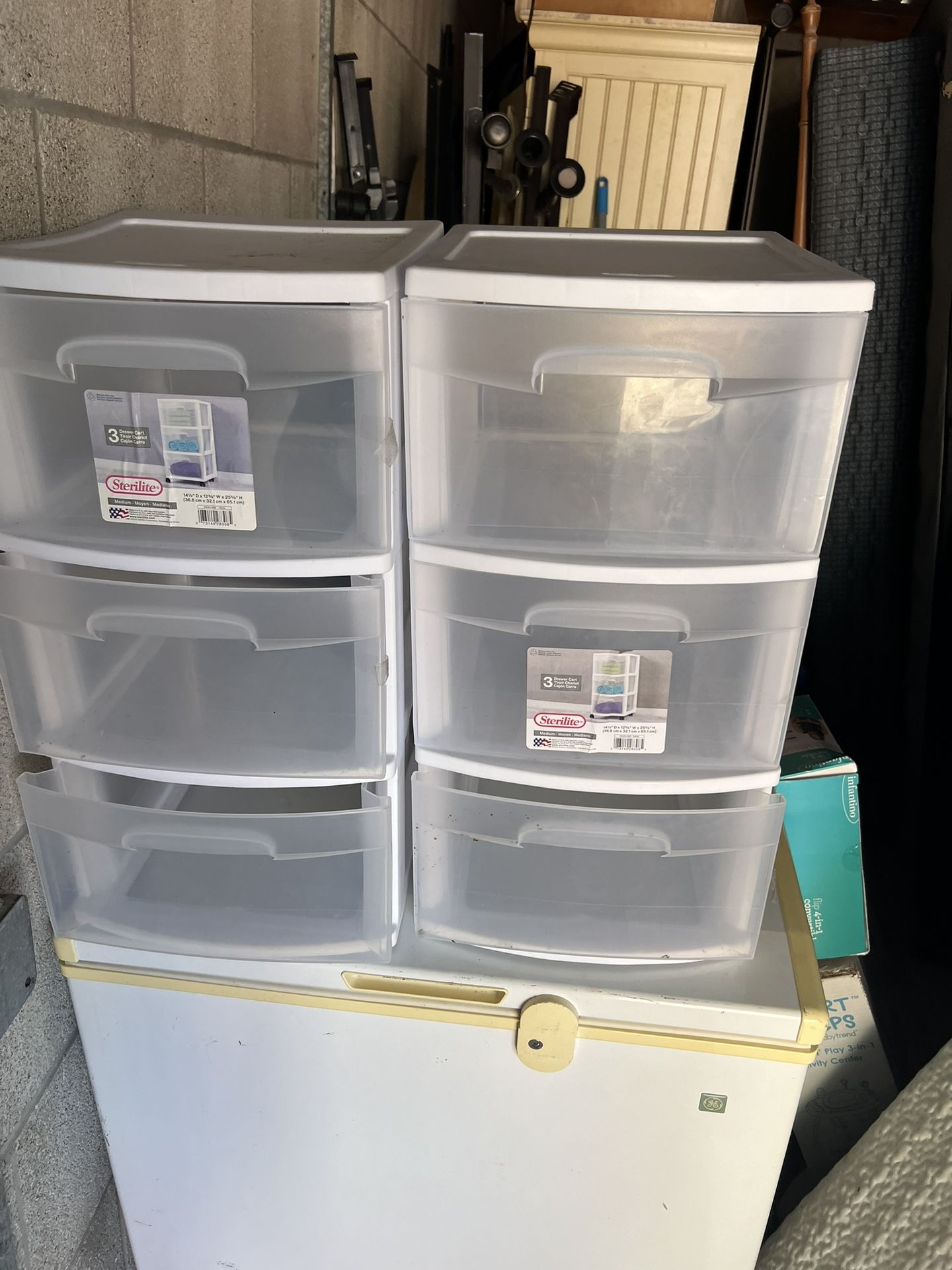Pair Of 3 Drawer Storage Containers