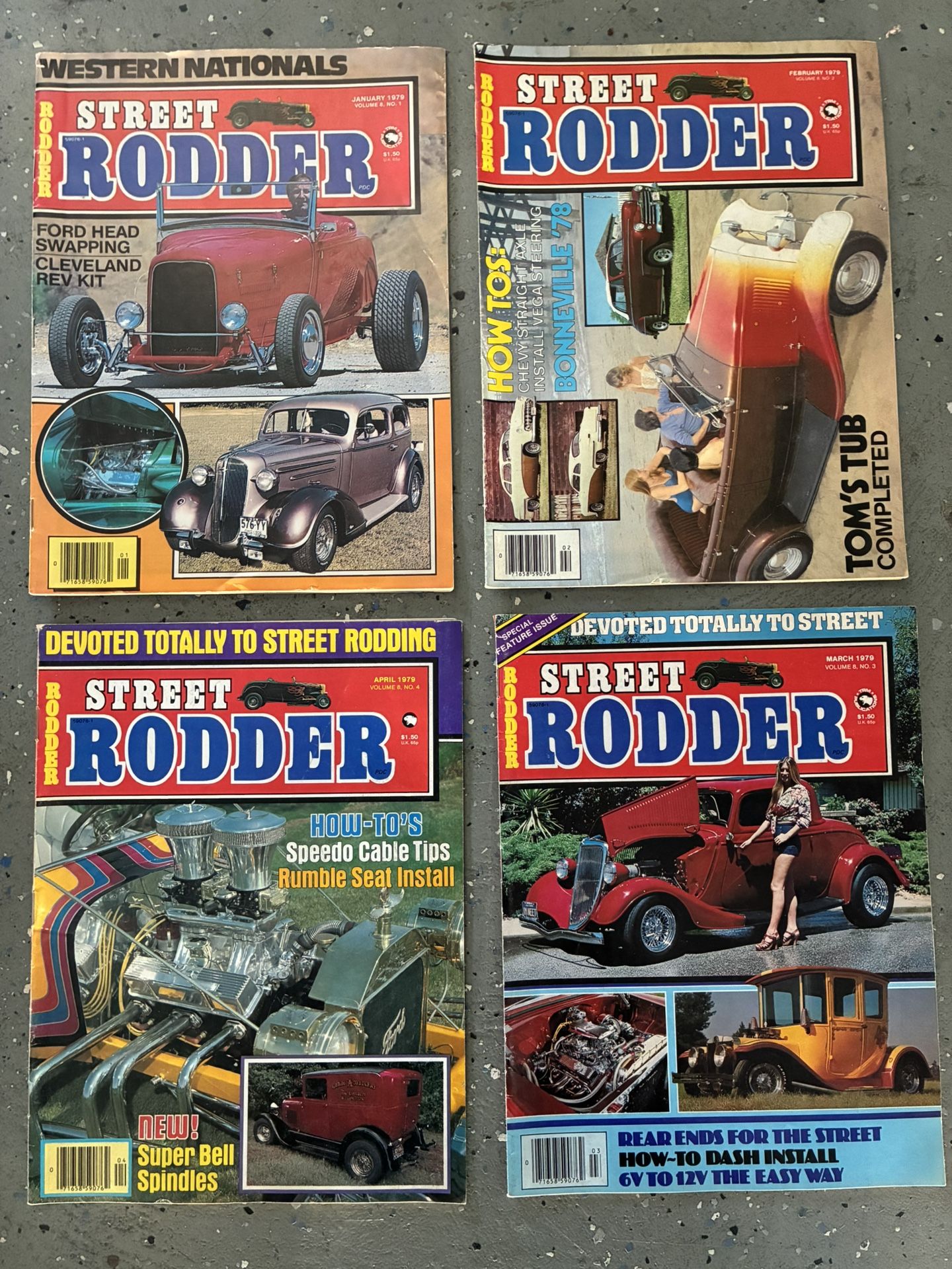 Street Rodder Magazine 1979.                                                January - December       12 Issues