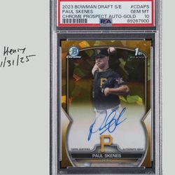 Paul Skenes Rookie Auto PSA 10