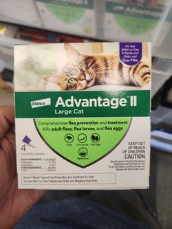 Advantage 2 large cat flea drops(new)