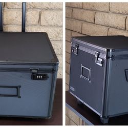 Rolling Filing Case - Vaultz Locking Mobile File Chest, Letter/Legal File