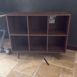 42 X 16 X 36 Bookshelf Table Walnut