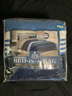 Dan River Reversible Bed-in-a-Bag King 8-Piece Set