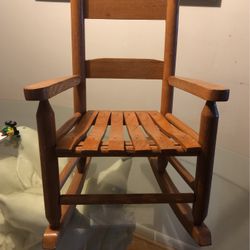 wooden rocking chair