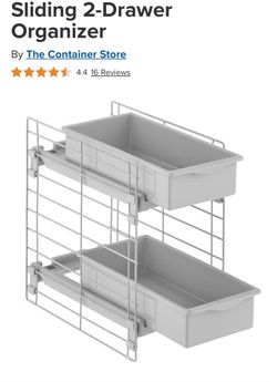 (2) sliding undersink drawers
