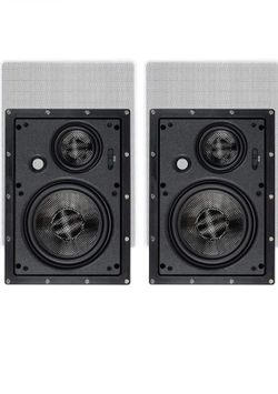 Monoprice 3-Way Carbon Fiber In-Wall Speakers