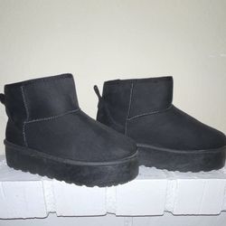 Alpine Swiss Brynn Womens Ultra Mini Platform Ankle Boots