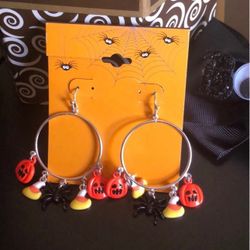 Halloween Hoop Earrings 