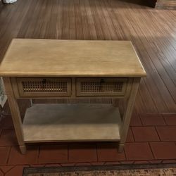 Rattan Drawer Entrance Table