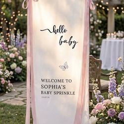 Wedding  Welcome Linen Signs 