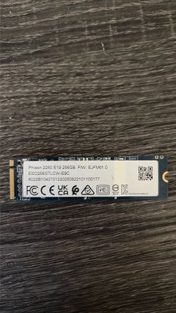 Phison 256gb m.2 nvme ssd