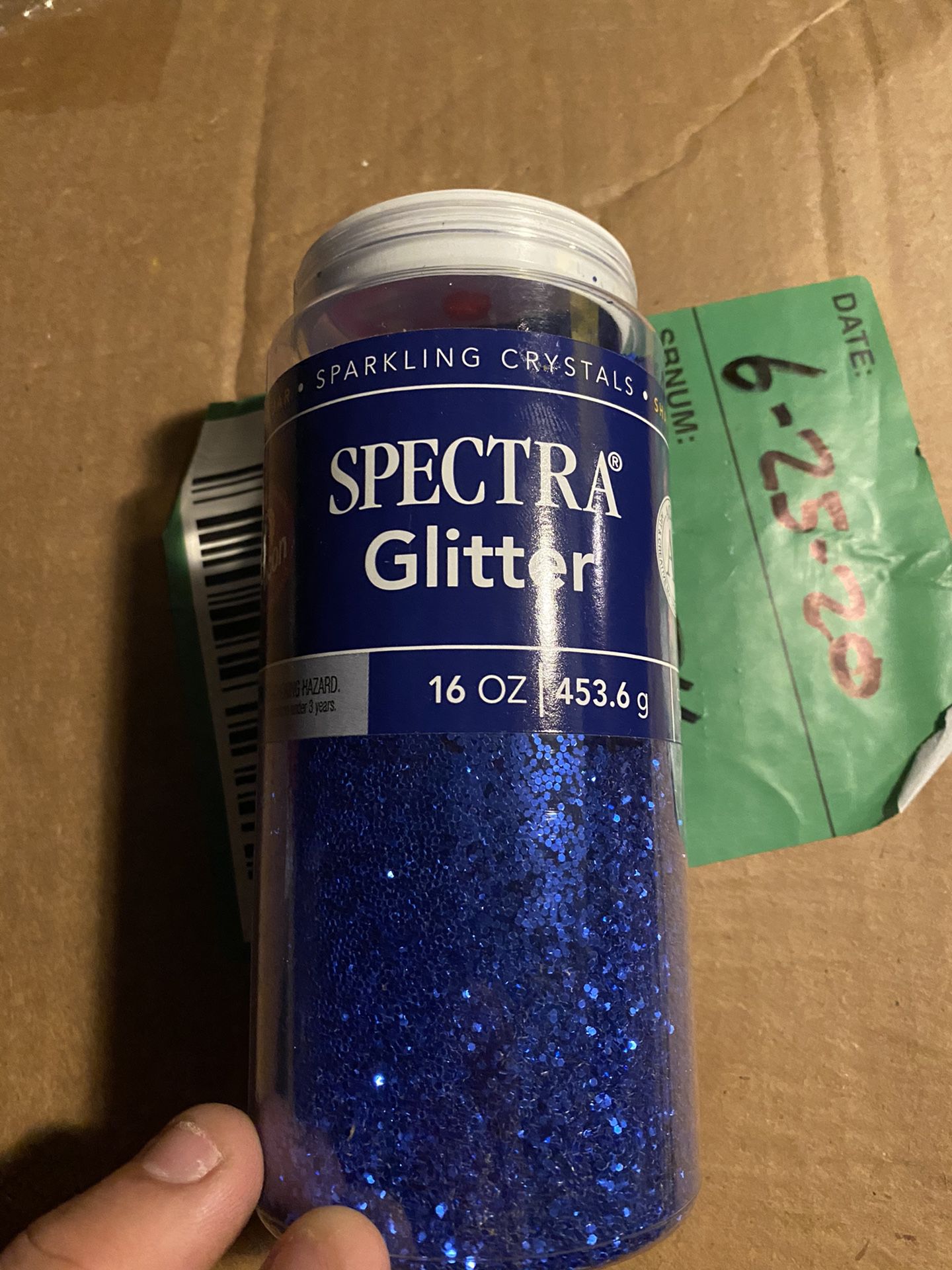 Spectra 16oz Glitter In Sky Blue