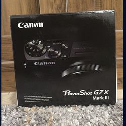Brand New Black Canon Powershot G7X Mark III Camera