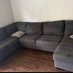 Grey sectional - will deliver 