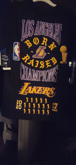 Born X Raised t-shirt x Lakers x New Era collaboration mens size Small perfect gift for a girlfriend or child brand new with tags 100% authentic if it
