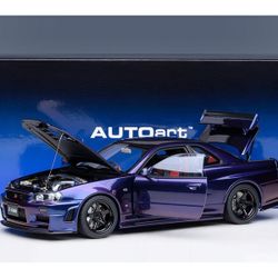Autoart Nissan Skyline GT-R (R-34) Nismo Z-tune Midnight Purple III 1:18 Diecast 