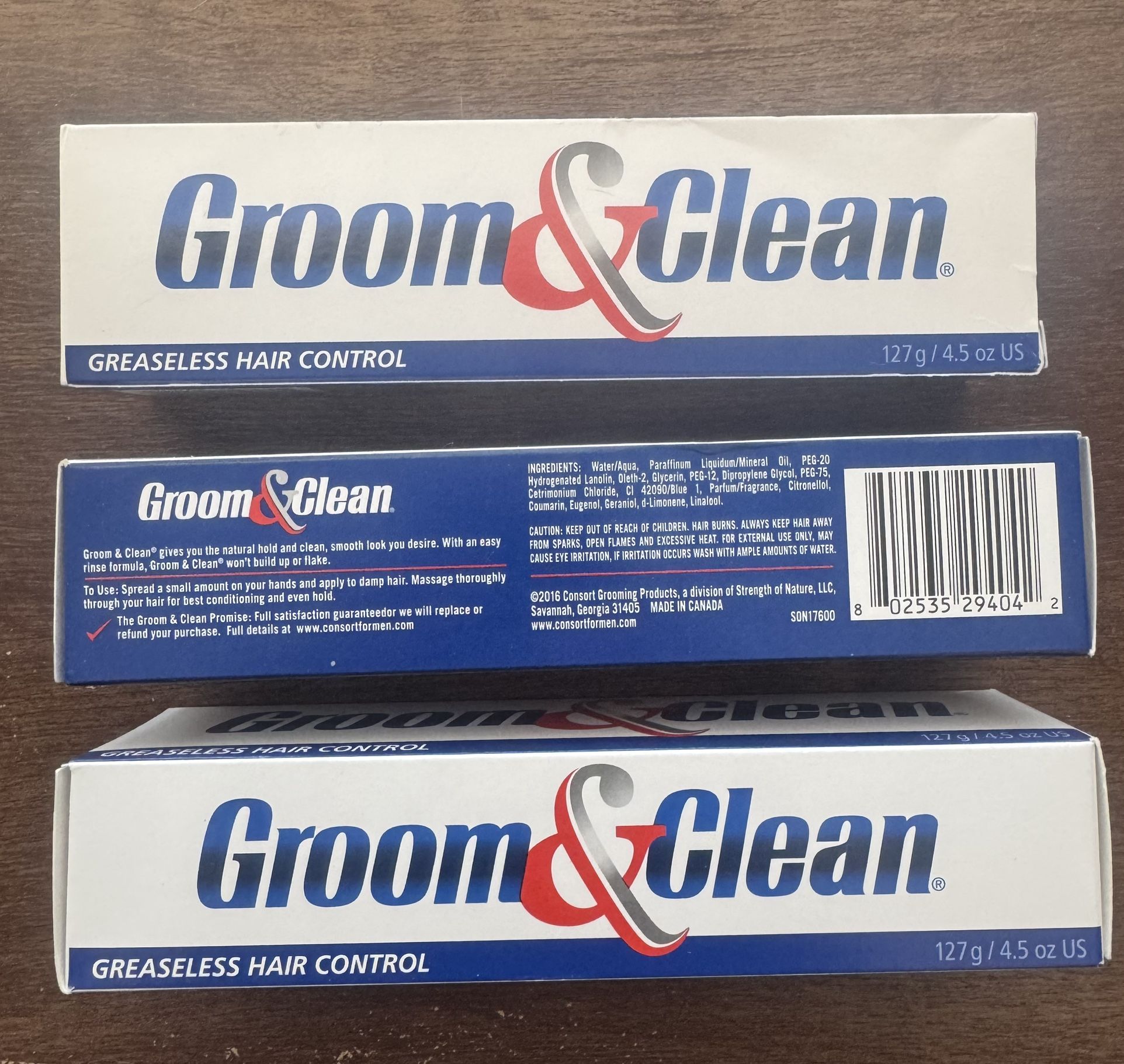 3 Pack - Groom & Clean Greaseless Hair Control