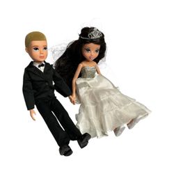 Bratz Wedding Bride & Groom 2pc Fashion Doll Lot 2010