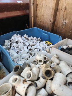 Large Lot of PVC Pipe Fittings