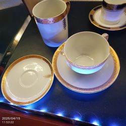 Tiffany Co Cup W/ Saucer  Imperial Cobalt 