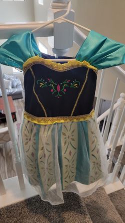 Girls Costume Dress Frozen Anna Like New Size 4