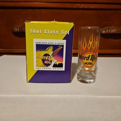 Hard Rock Cafe 2 Piece Shot Glass Set 