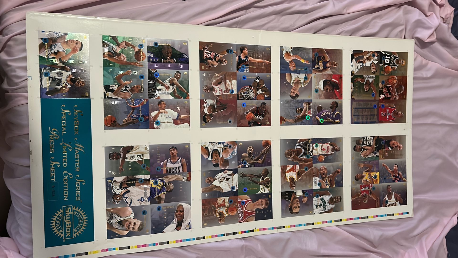 Slightly Tattered Skybox Master Series Special Limited Edition Press Sheet