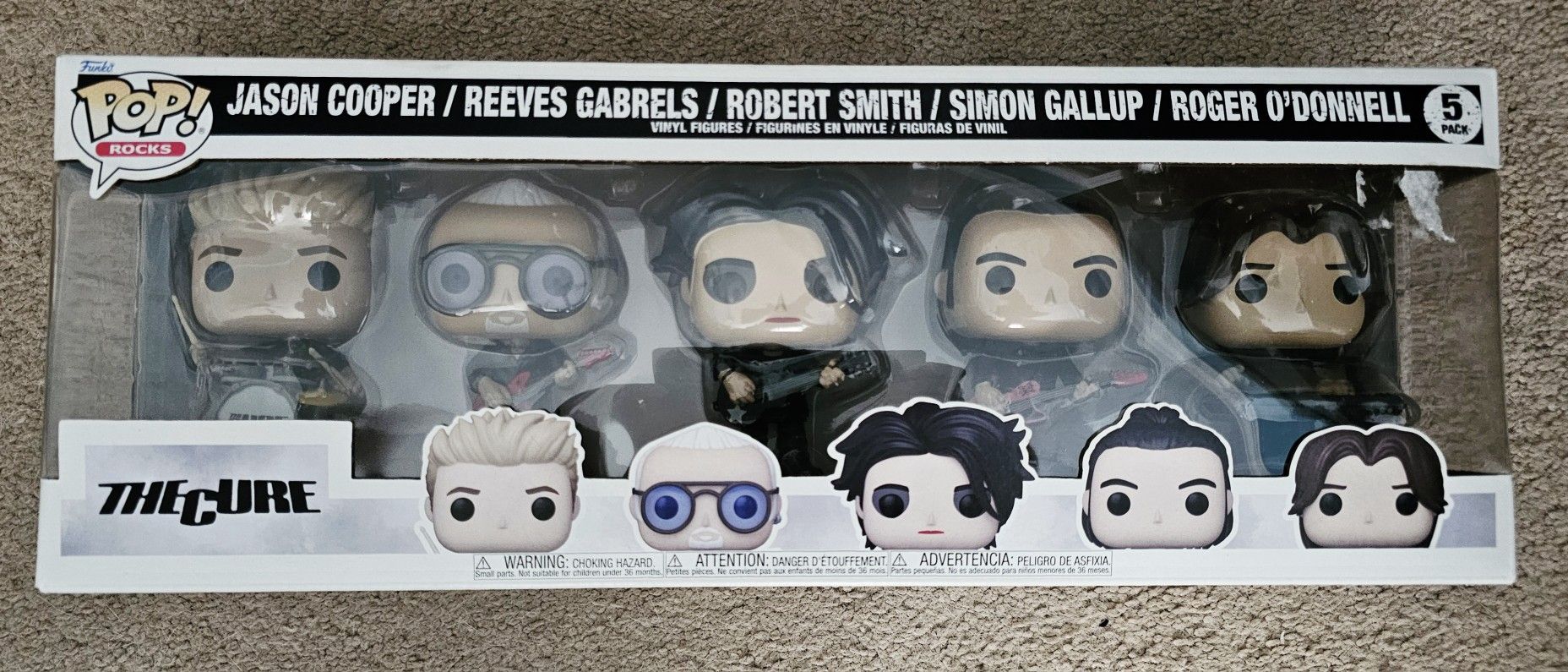 Brand New Funko POP The Cure 5 Pack Musical Band Group