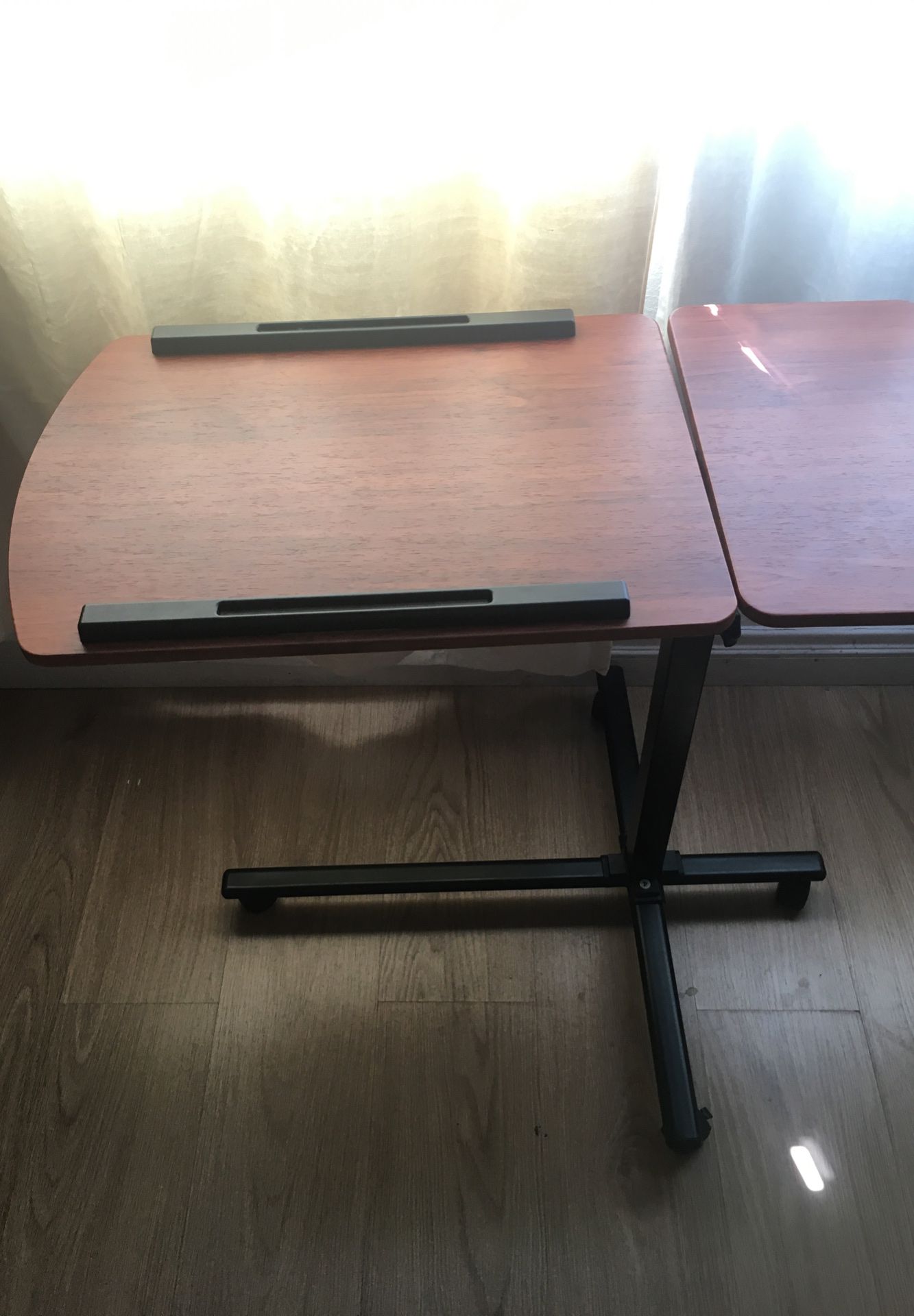 Rolling laptop Desk Angle and Height Adjustable