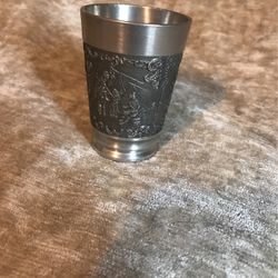 Vintage Otto Vogel Pewter Small Cuo