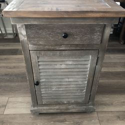 Wood Distressed Cabinet