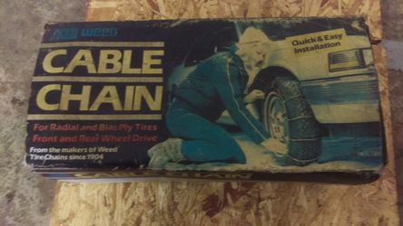 Snow cable chains for small car