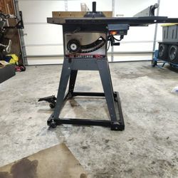 10 Inch Table Saw With Roll Around Stand