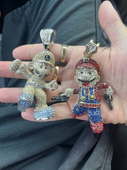 Mario & Luigi Pendants 