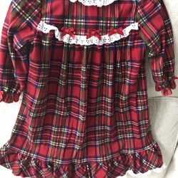 Little Me Girls Size 18 Months Holiday Nightgown