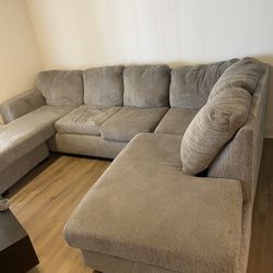 Grey Sectional Sofa – Gently Used, Good Condition