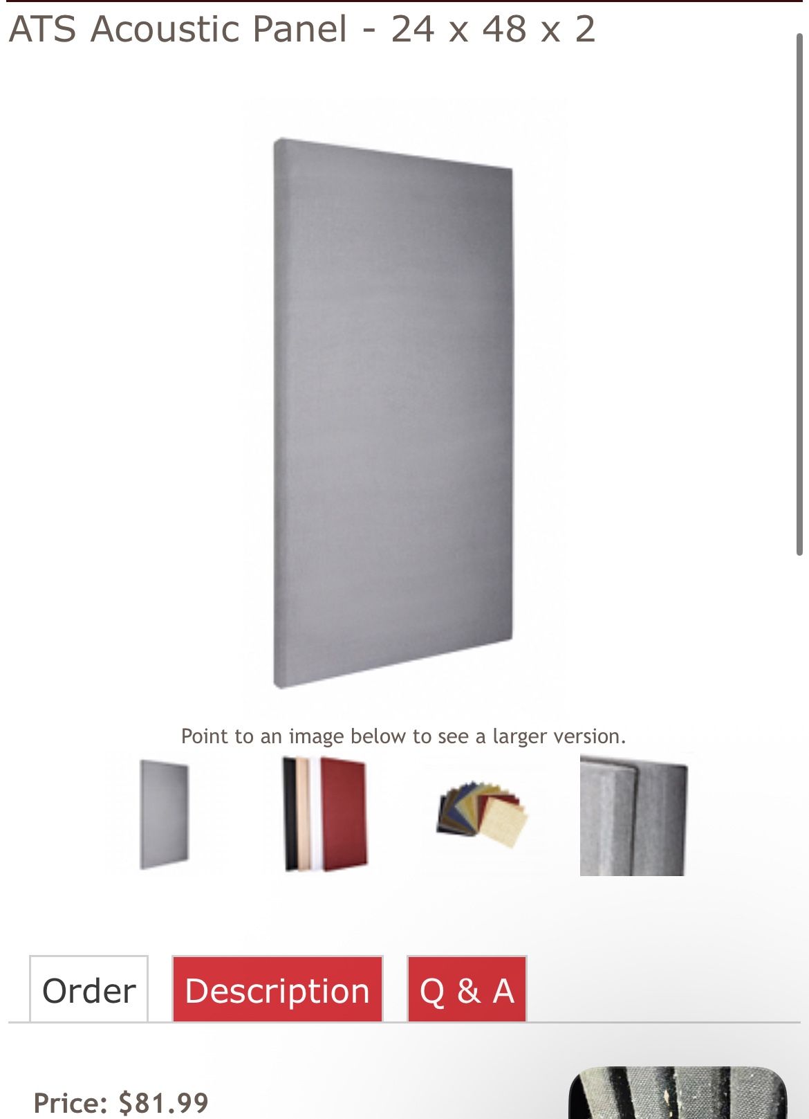 ATS acoustic panels