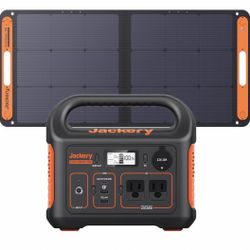 Portable Battery + Solar Panel Set $250