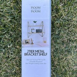 2 Tier Metal Bracket Shelf